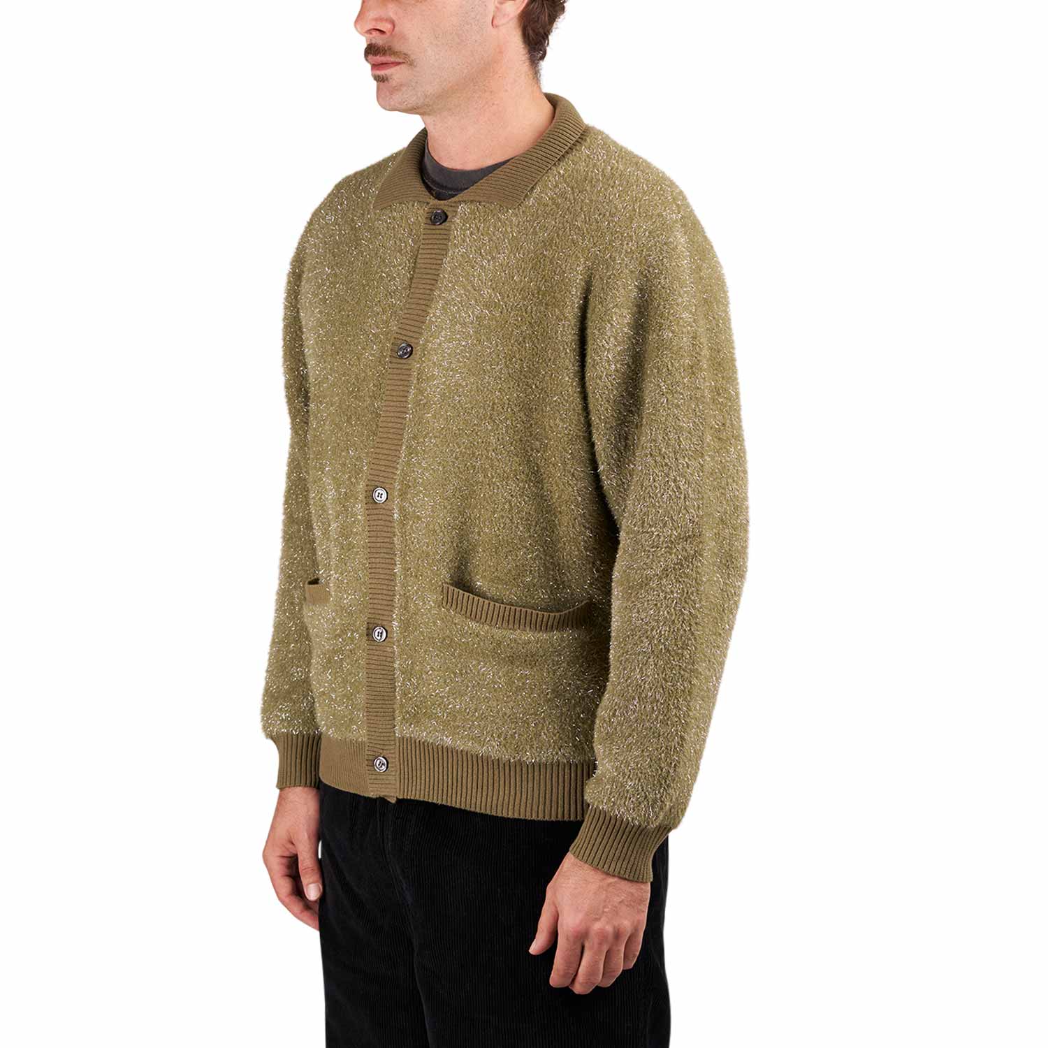 Fucking Awesome Big Night Out Cardigan (Olive) PN20008 - Allike Store