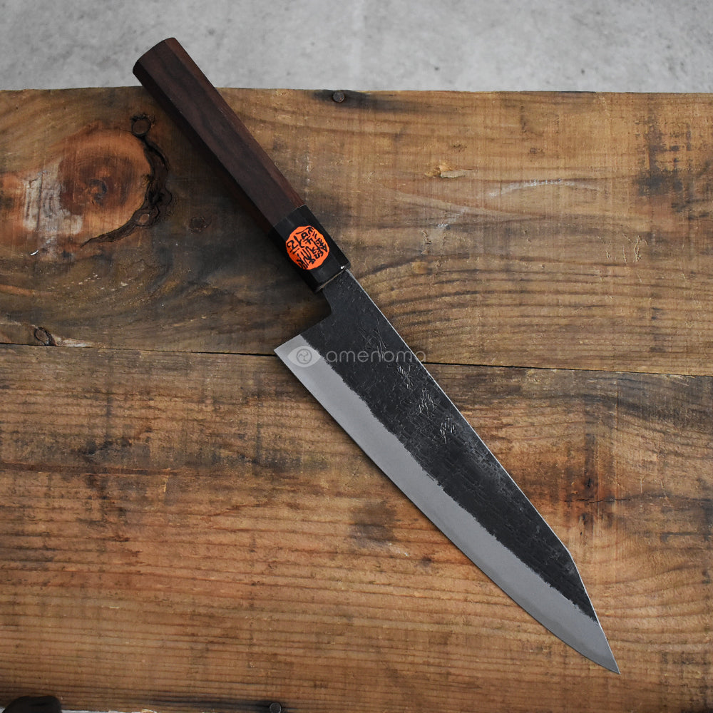 誠貴作 鉄火 ウォルナット柄 牛刀210 – amenomaオンラインショップ