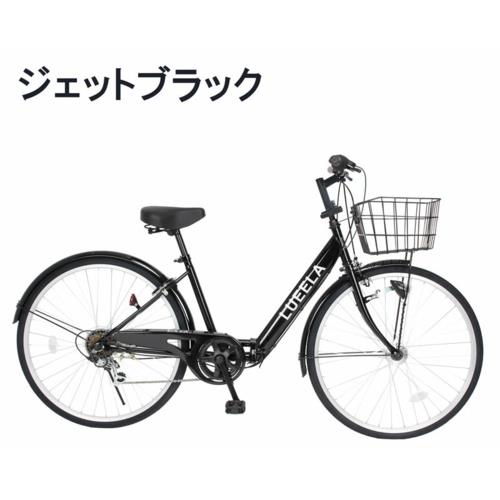 大阪限定・整備済】シティサイクル 黒／タイヤ新品(パンク防止剤入り