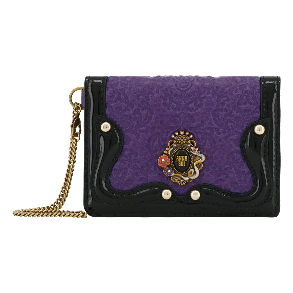 ANNA SUI アナスイ パスケース 本革 レディース セルパン 316113 定期