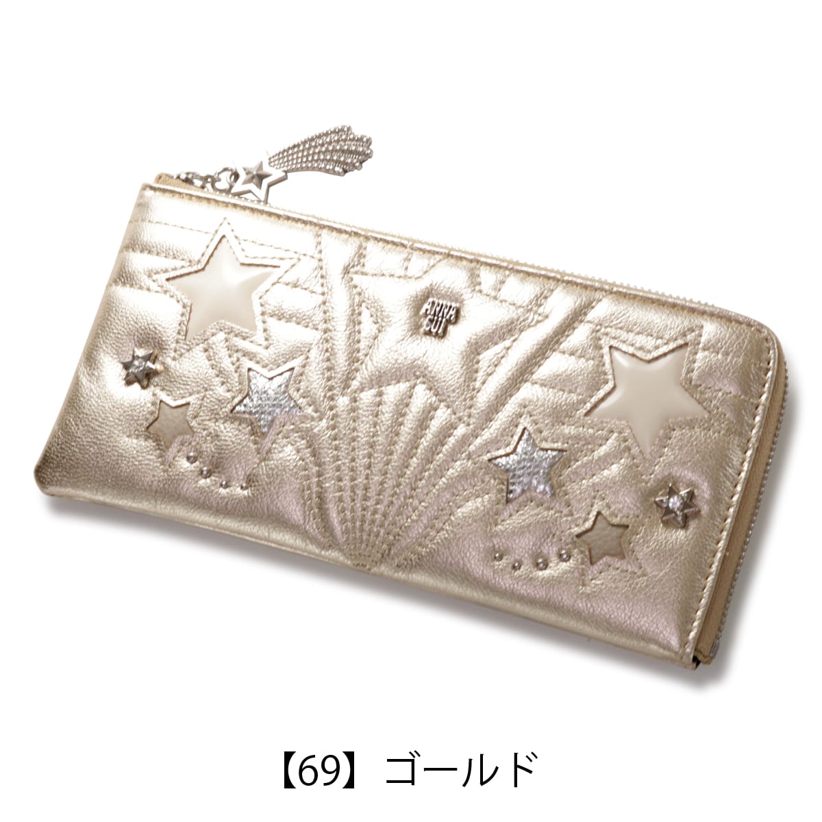 ANNA SUI アナスイ 長財布 L字ファスナー レディース 本革 ルシィ