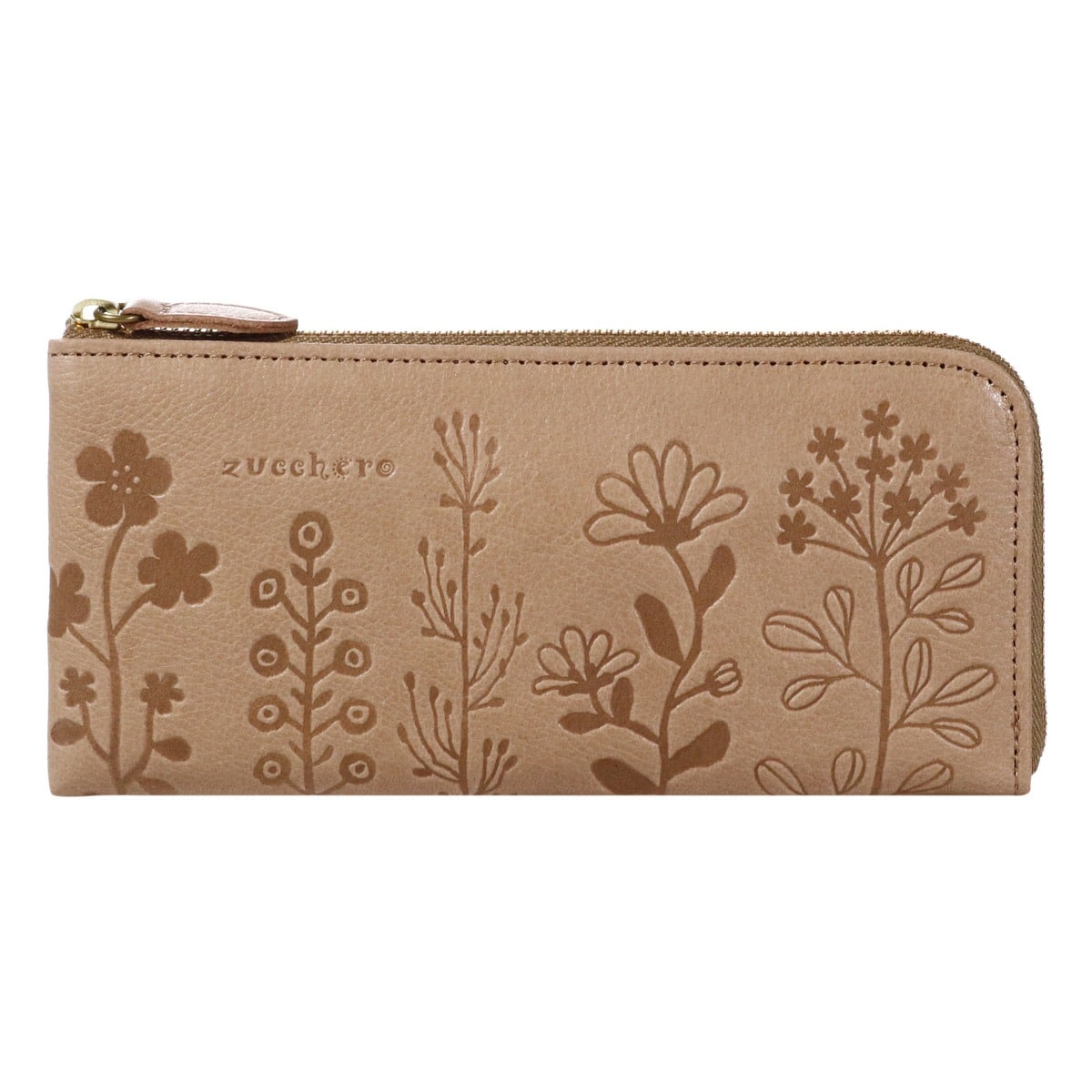 zuccherofilato ズッケロ 長財布 L字ファスナー 55433 グレー(- グレー