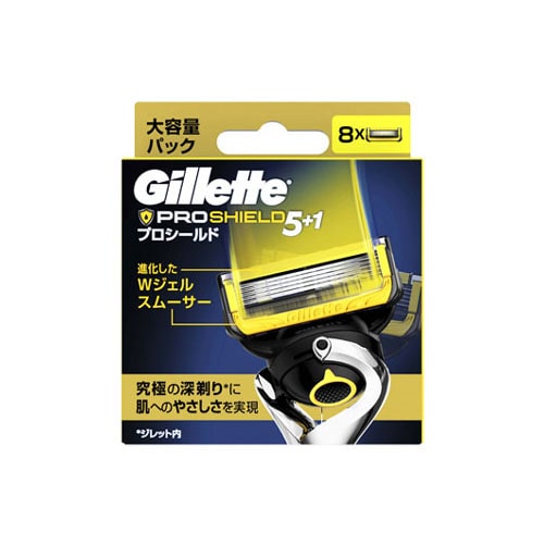 P&G ジレット プロシールド 替刃 (8個) 髭剃り カミソリ替刃 【P＆G