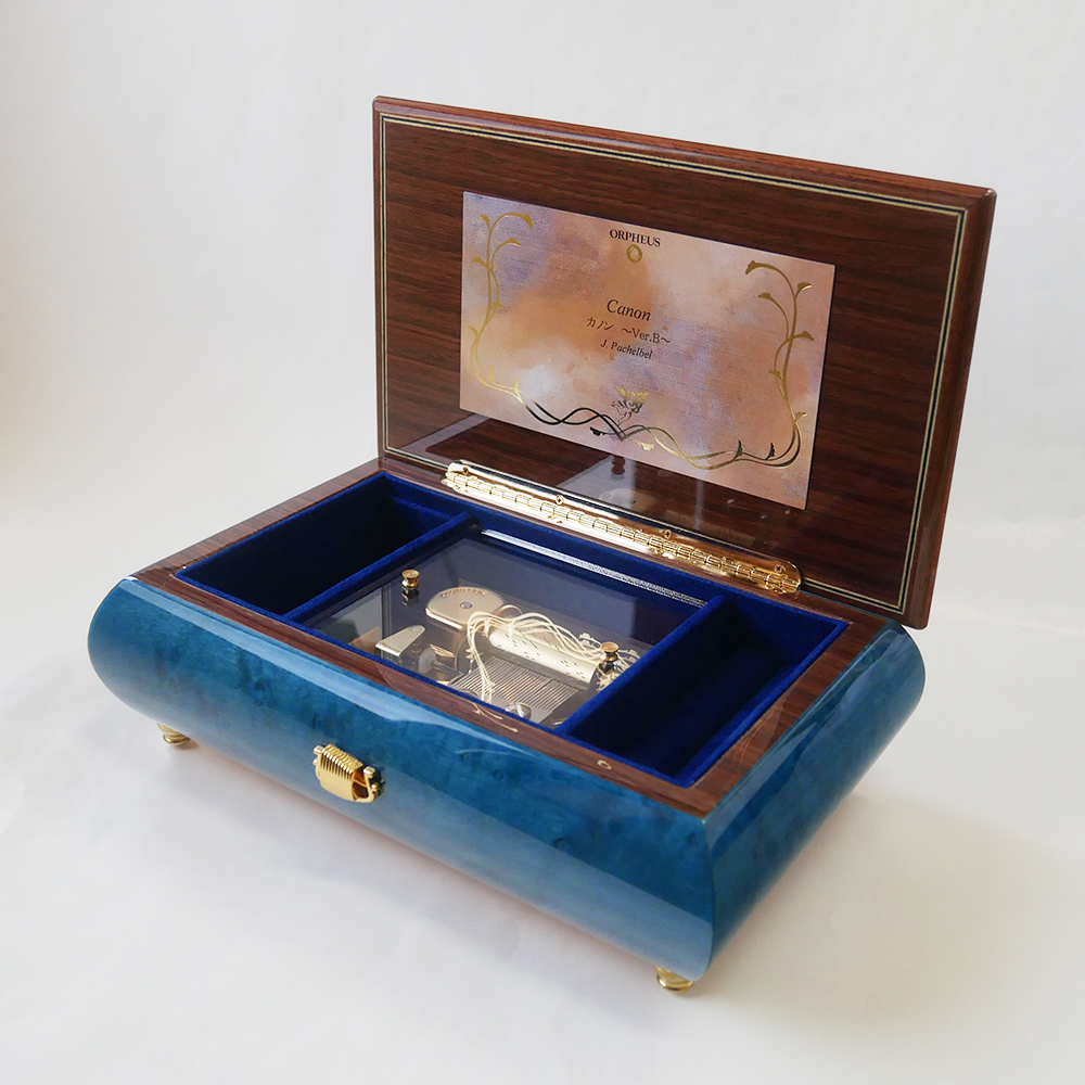 ニデック オルゴール 30弁 オルフェウス EX193I イタリア象嵌ボックス