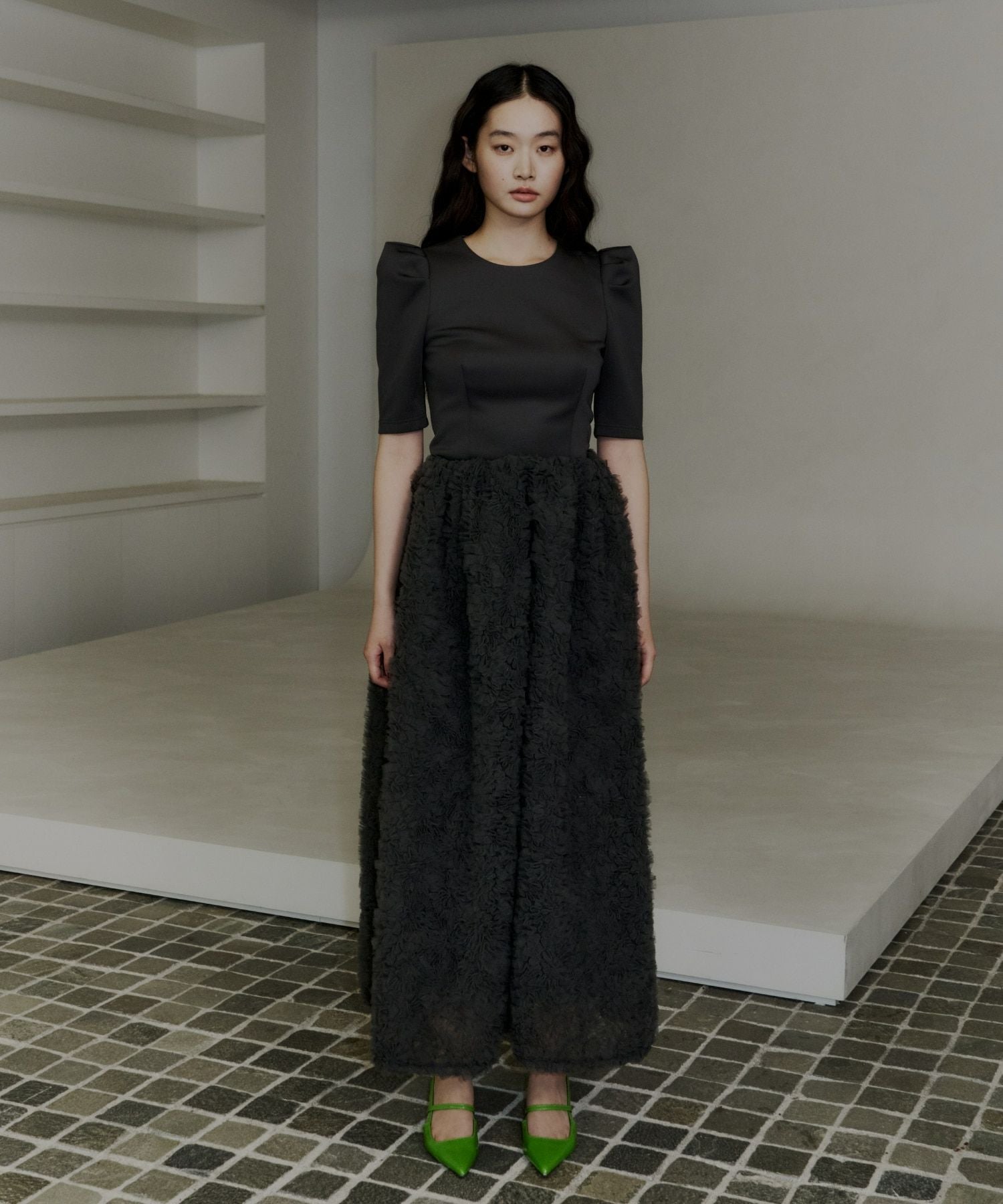 mocomoco set up half sleeve dress | ANDRESD