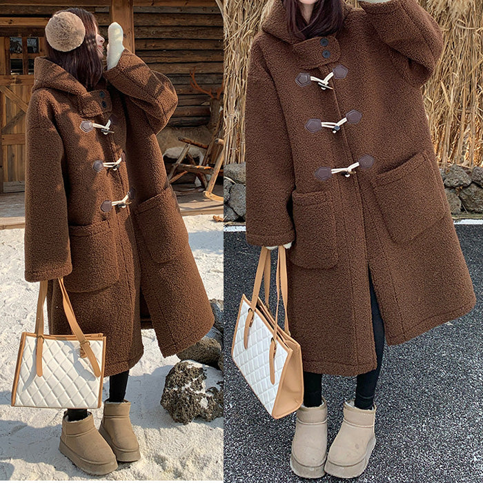 美品】ヴァンヂャケット ヘリンボーン ダッフルコート L ブラウン 美品