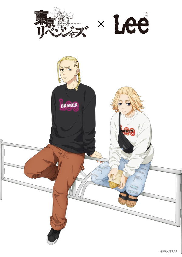 東京リベンジャーズ×Lee」マイキー＆ドラケンのコラボスウェットが登場