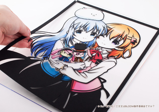 ごちうさBLOOM」制服姿のココア＆チノが切り絵“キリトリエ”に！ 細かく