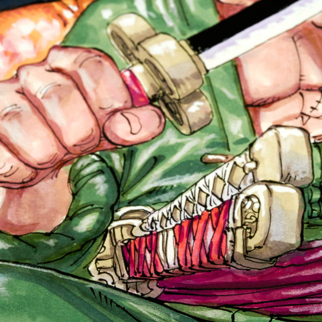 ワンピース」シャンクスの“神避”シーンやゾロら“No.2”のカラー作品も