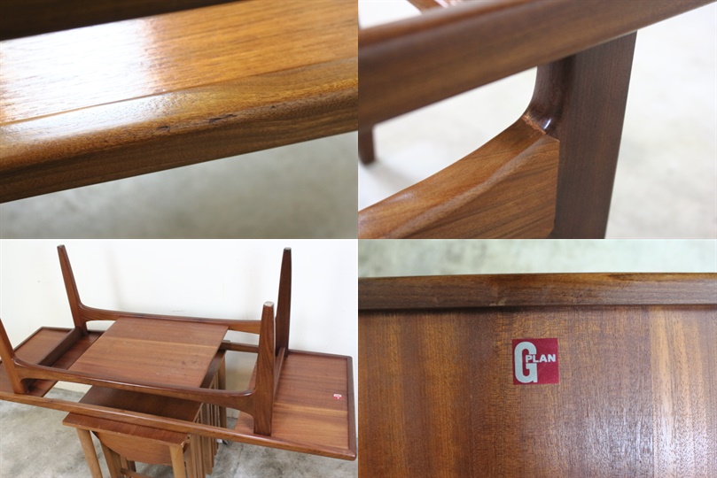 G-PLAN ジープラン ガラストップ コーヒーテーブル す63-1