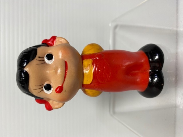 不二家☆ペコちゃん☆ソフビ人形 9．1cm 当時物 企業物 非売品