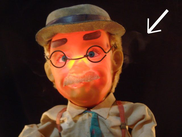 酔っ払いのバーテンダー ブリキ製 人形 当時物 JAPAN 電池式 現状