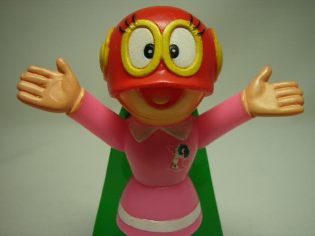 バンダイ パー子 パーマン3号 ソフビ人形 10．0cm 当時 【TO2467】