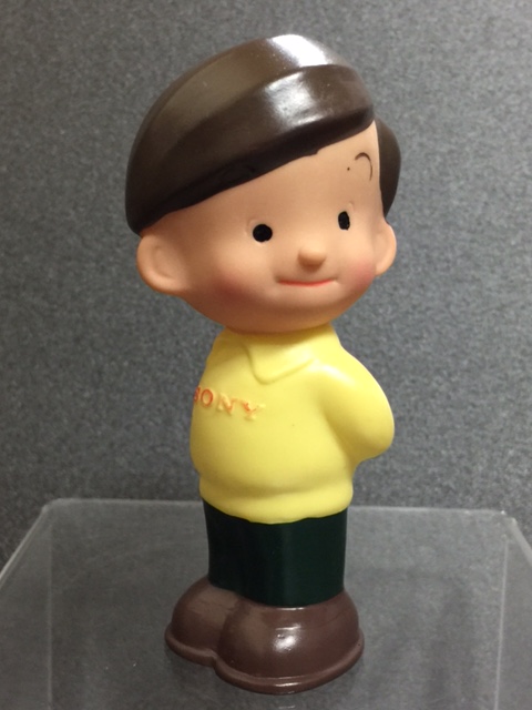 第二期☆SONY ソニー坊や ソフビ人形 10．2cm 当時物 非売品 企業物