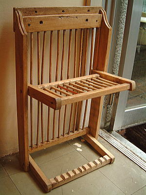 アンティークパインプレートラック イギリス 【Antiques Truffle 京都