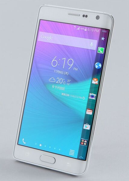 ASCII.jp：白いauのGALAXY Note Edgeが今週13日に発売