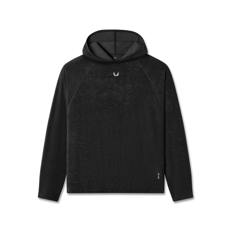 1054. Towel Terry Reversible Hoodie - Black – ASRV