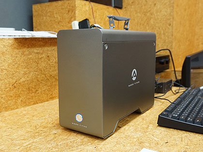 ノートPCでハイエンドビデオカードが利用できる「AKiTiO Node Titan