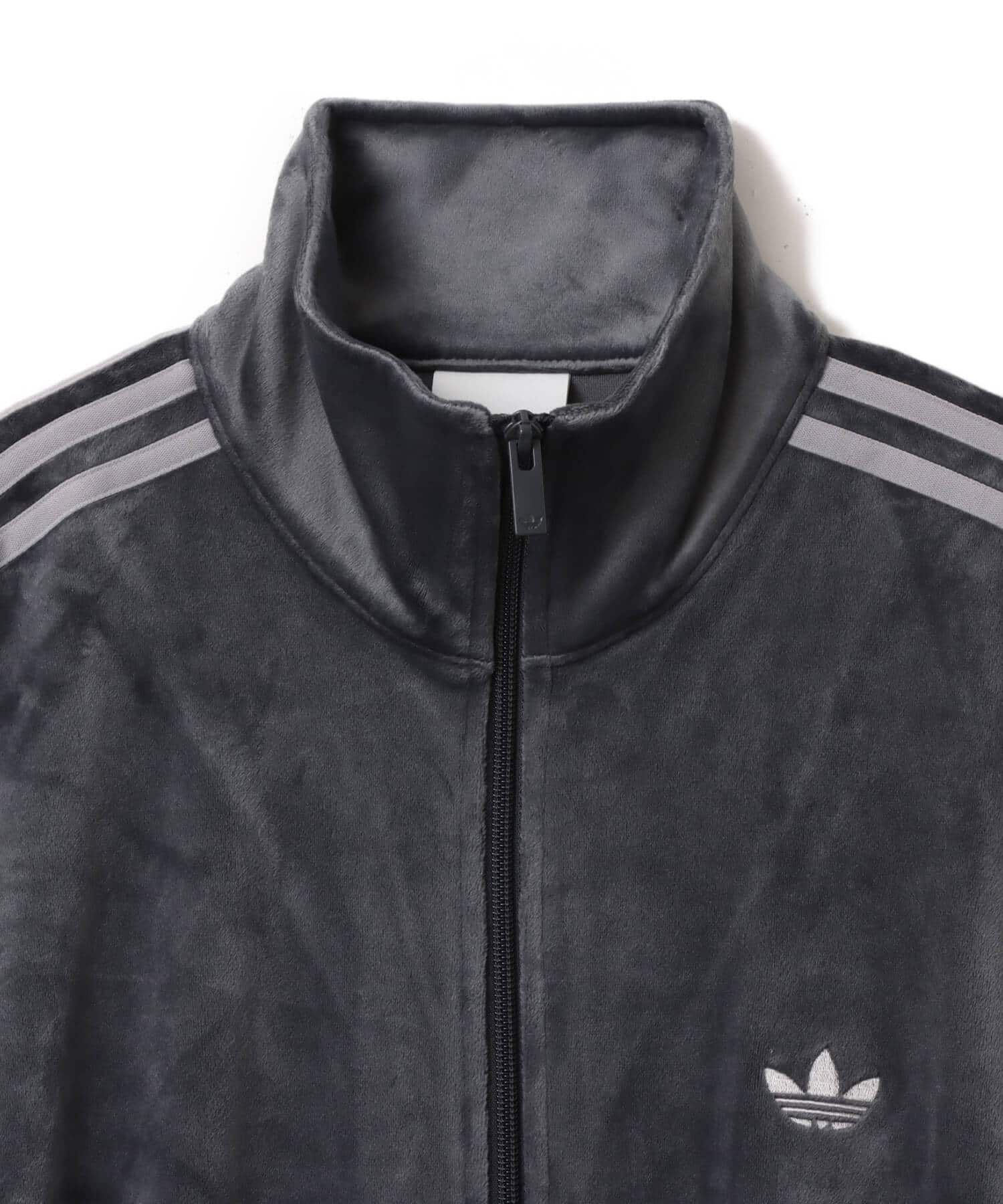 adidas FIREBIRD VELOUR TRACK TOP ダークグレー（アディダス