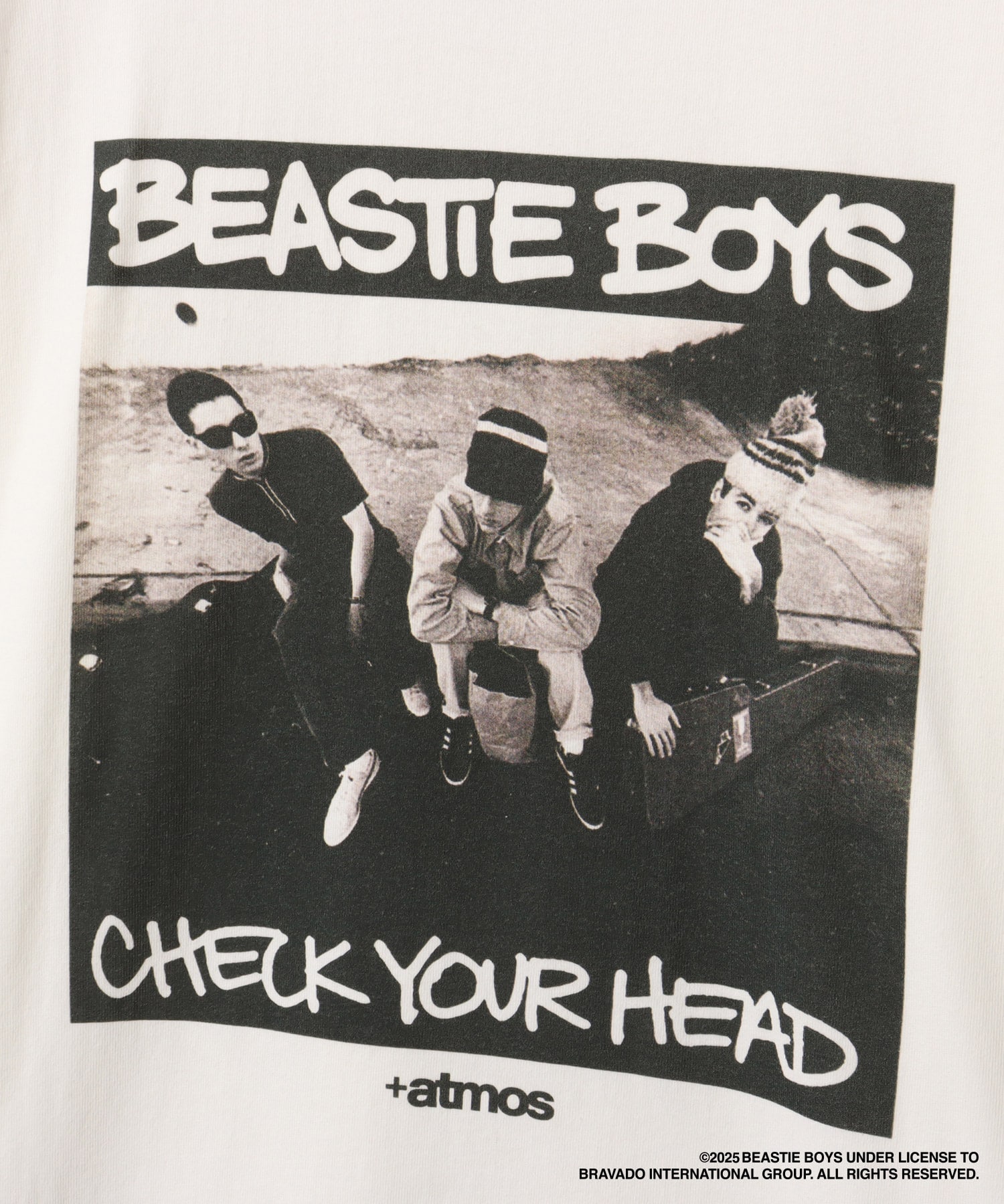 Beastie Boys x atmos Check Your Head T-shirt WHITE（ビースティ