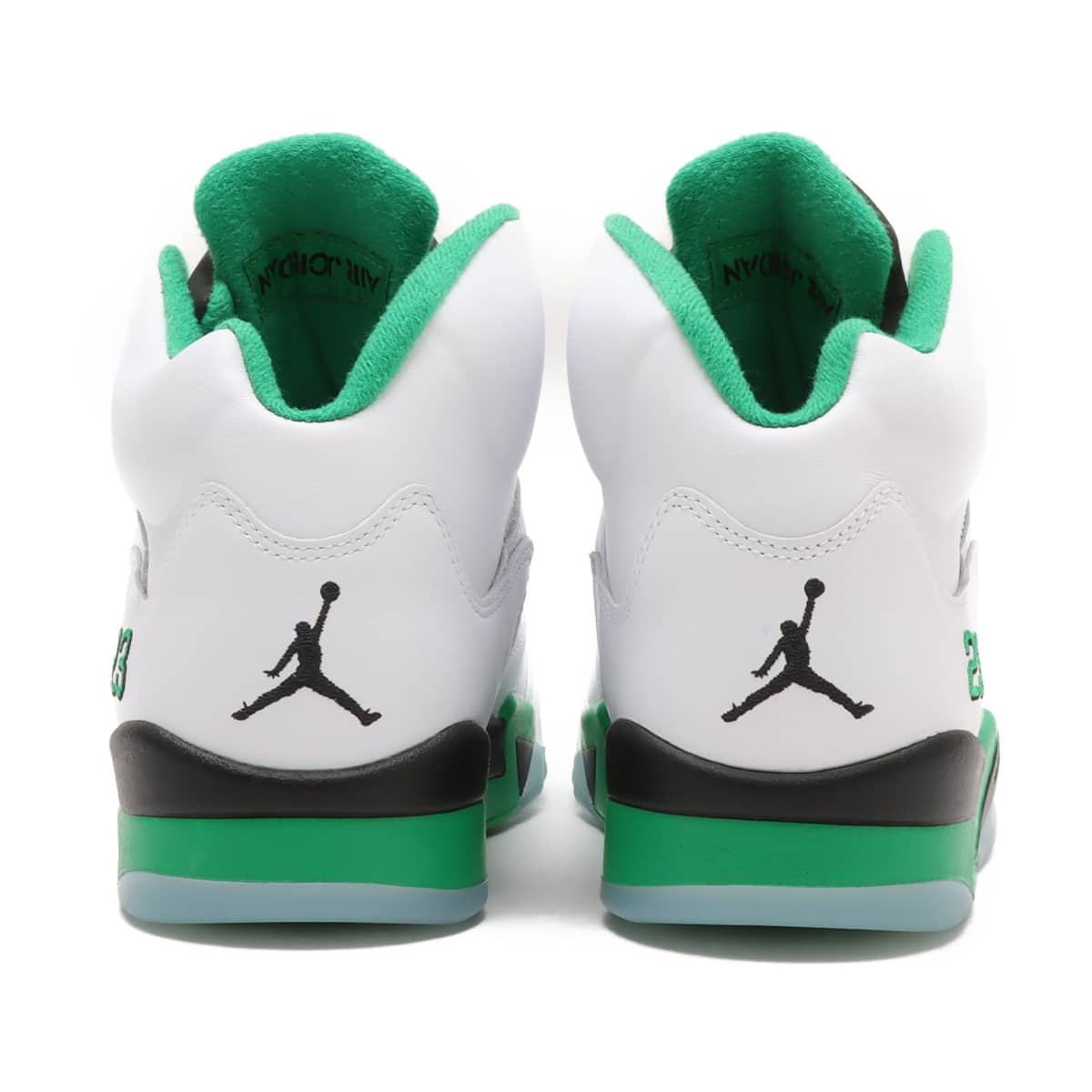 JORDAN BRAND WMNS AIR JORDAN 5 RETRO WHITE/LUCKY GREEN-BLACK-ICE
