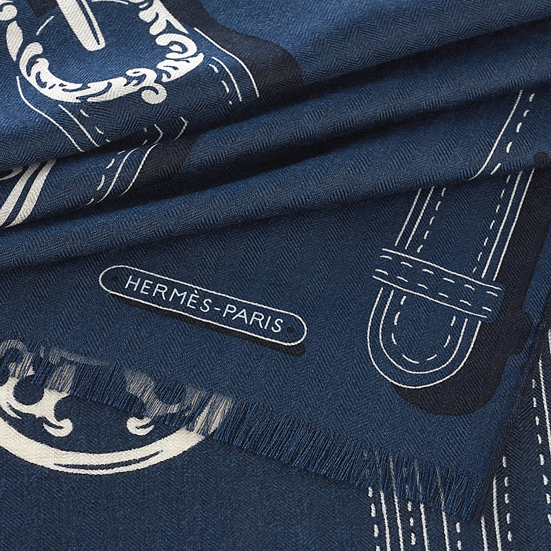 Harnais des Presidents rectangle - Black | Hermès USA