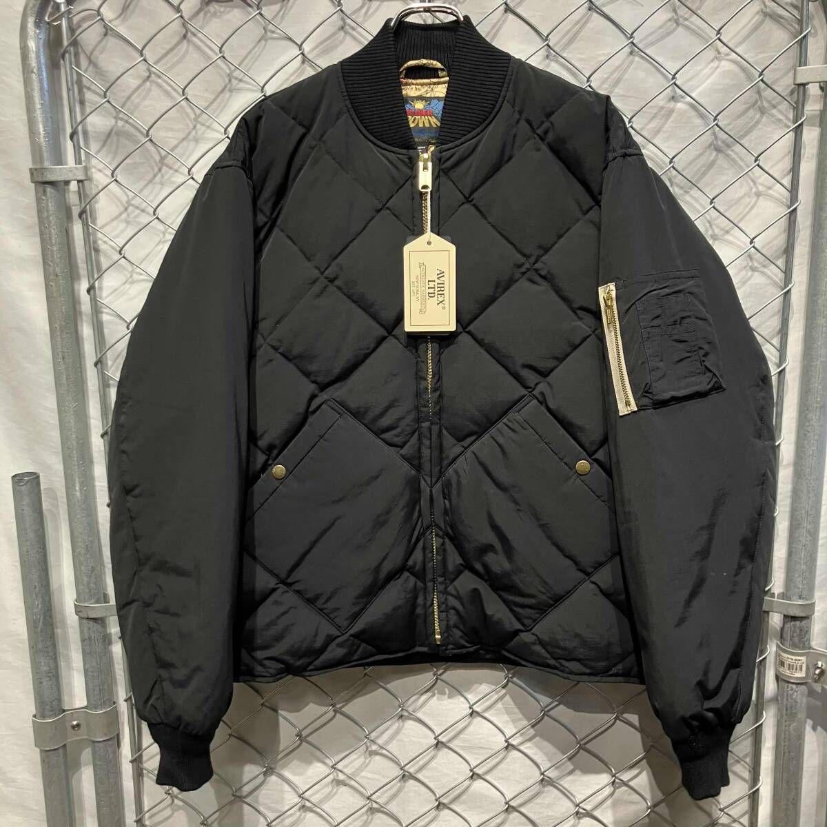 Eddie bauer × AVIREX ダウンジャケット スカイライナー 復刻 日の出