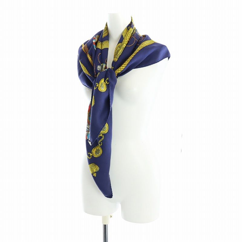 エルメス HERMES カレ90 LES TAMBOURS タンブールの太鼓 大判スカーフ