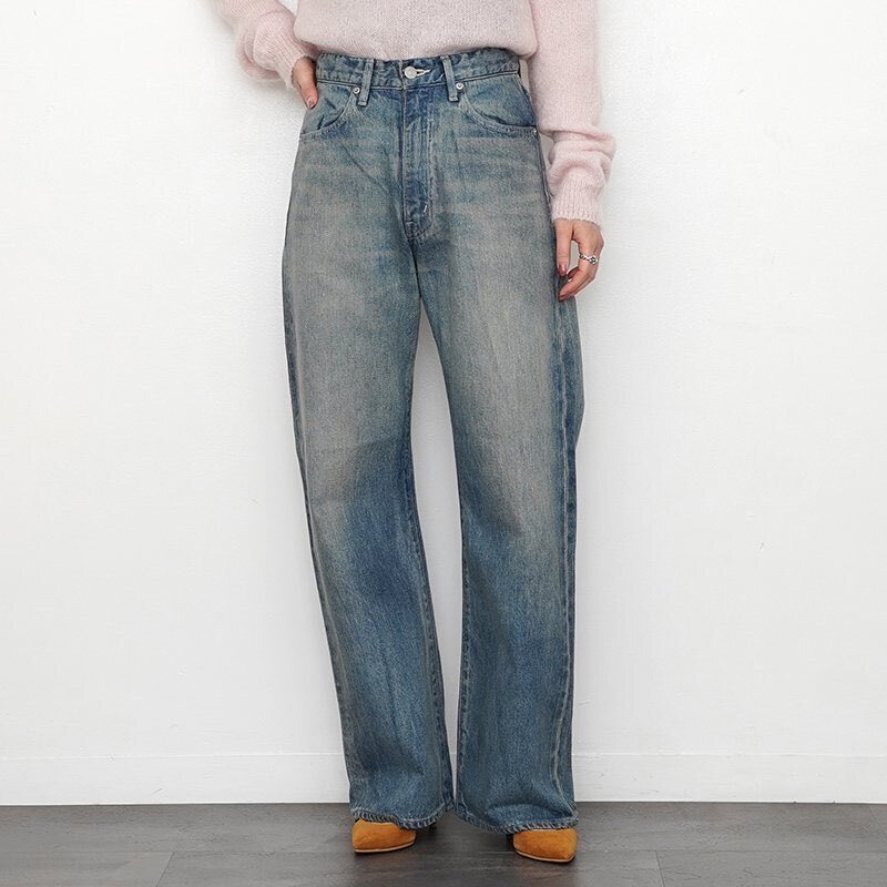 差がつくデニム【AURALEE】SELVEDGE FADED LIGHT DENIM PANTS｜THIRTY