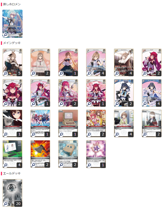 ホロカ Promiseデッキ｜AORUSおじさん🕘🫖🤍🖤💙🦅🥀