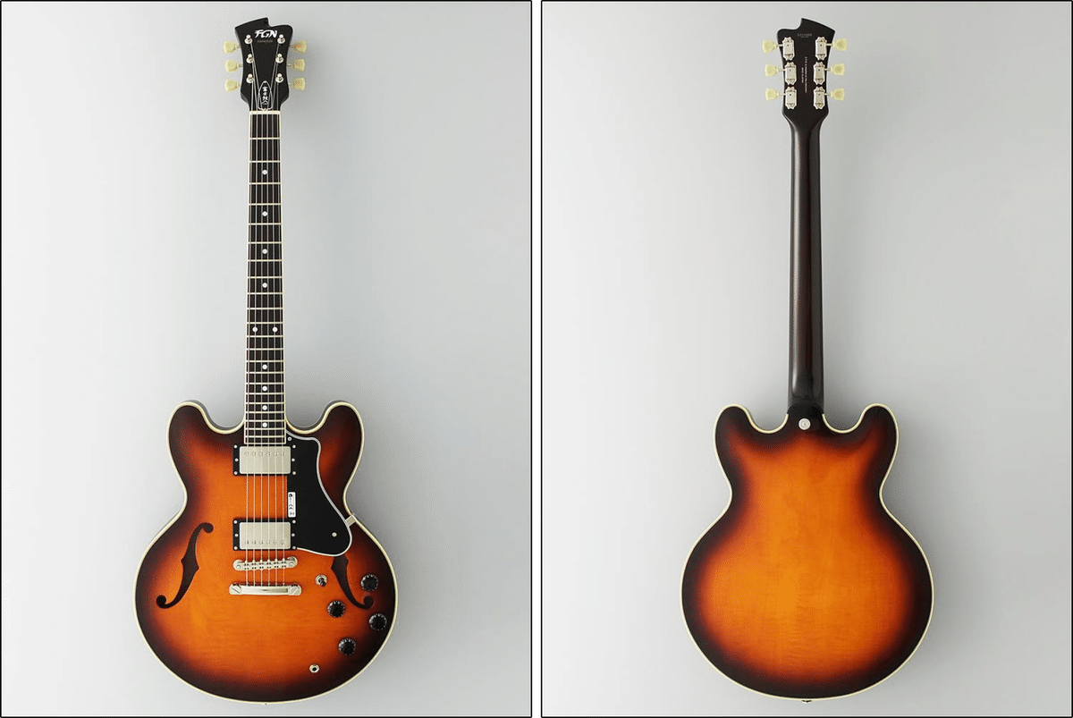 フジゲンによる小ぶりな15インチサイズ・セミアコ「Masterfield MSA-HP