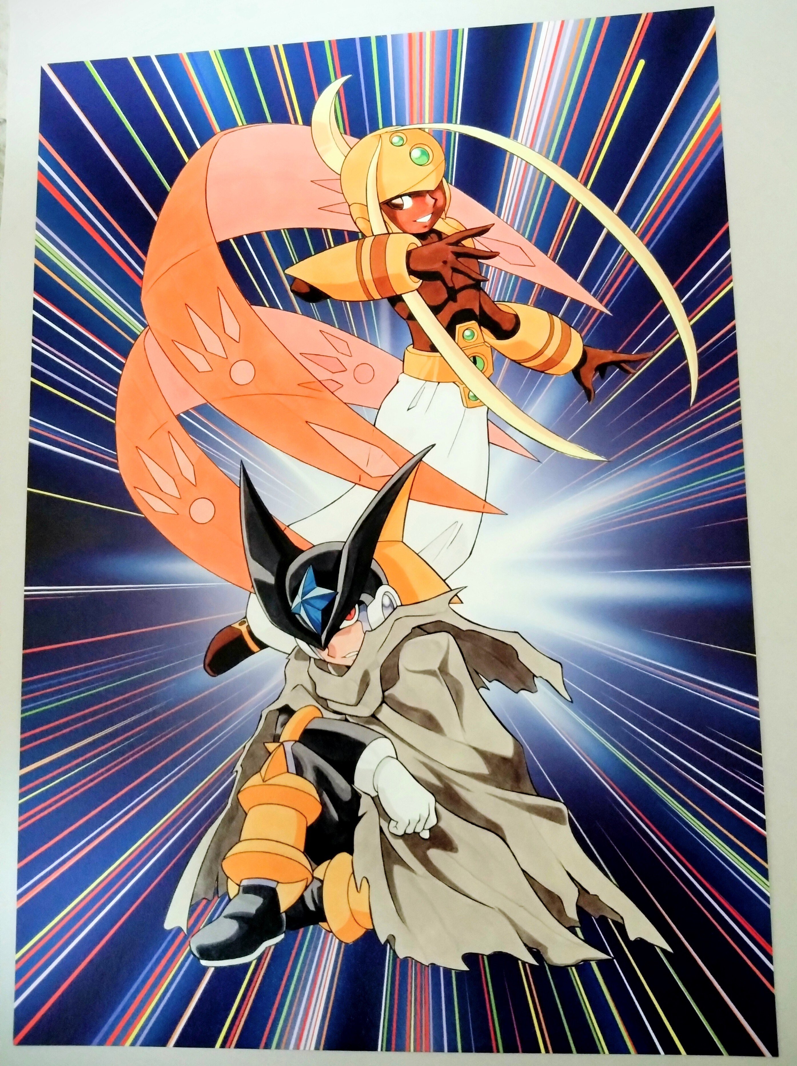 ロックマンワークスSSR 限定特典複製原画5枚｜えびまよ