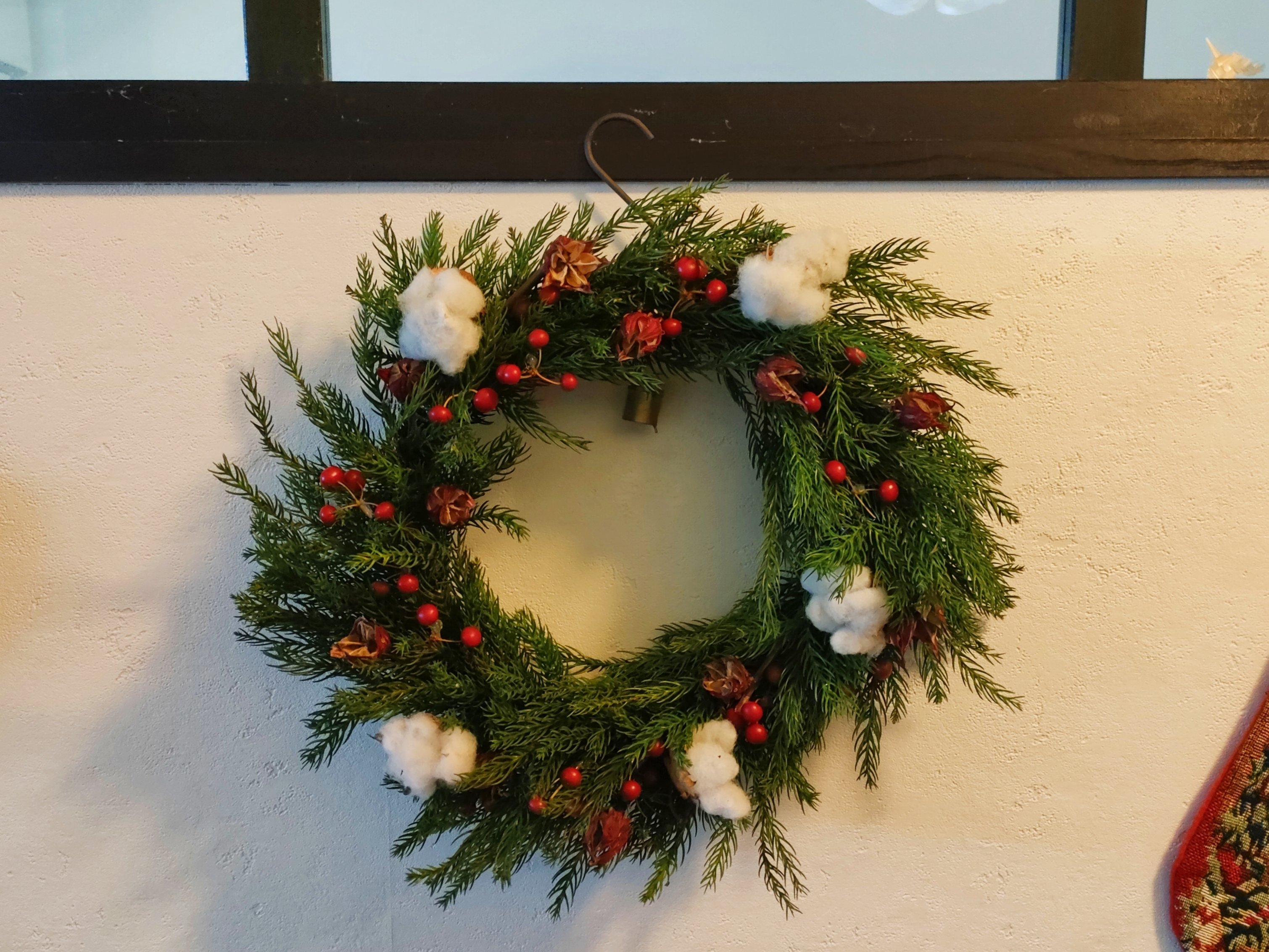 美容食ローゼルに恋した主婦の植育日記:ローゼルのクリスマスリース