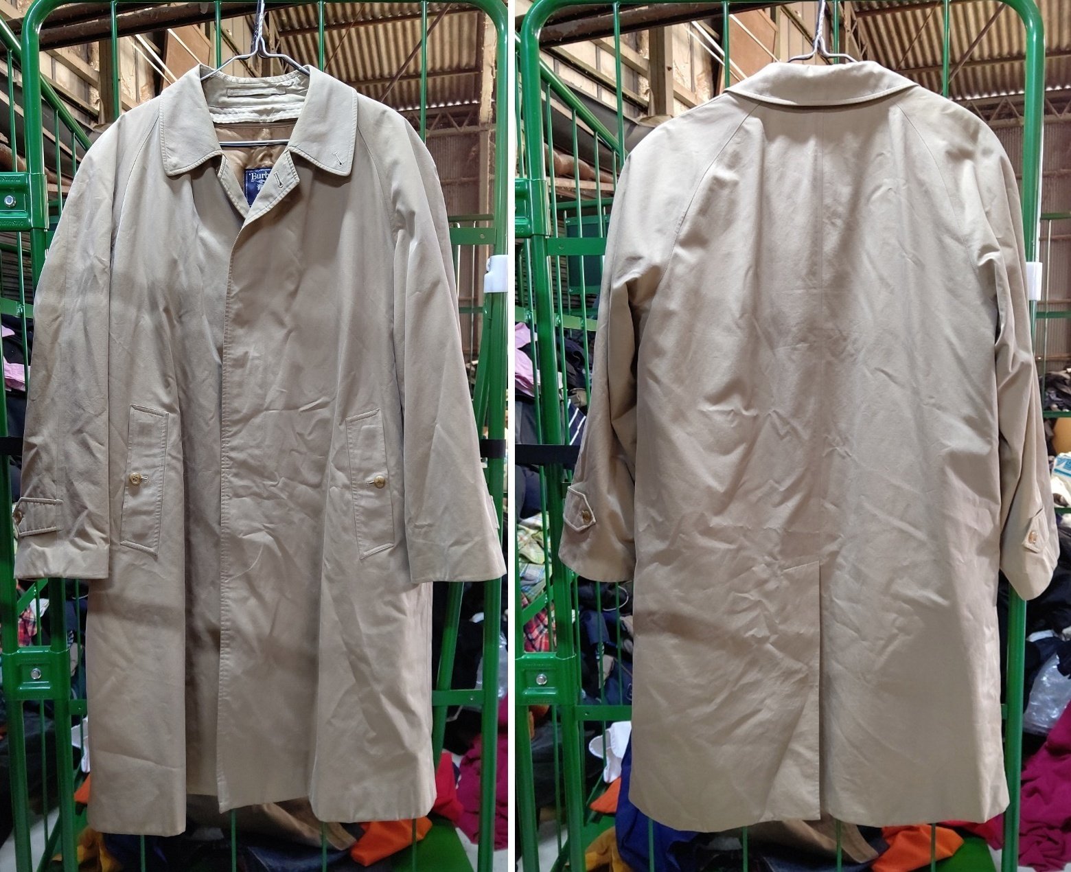 丸善別注のバーバリープローサム✨ステンカラーコートをレスキューした