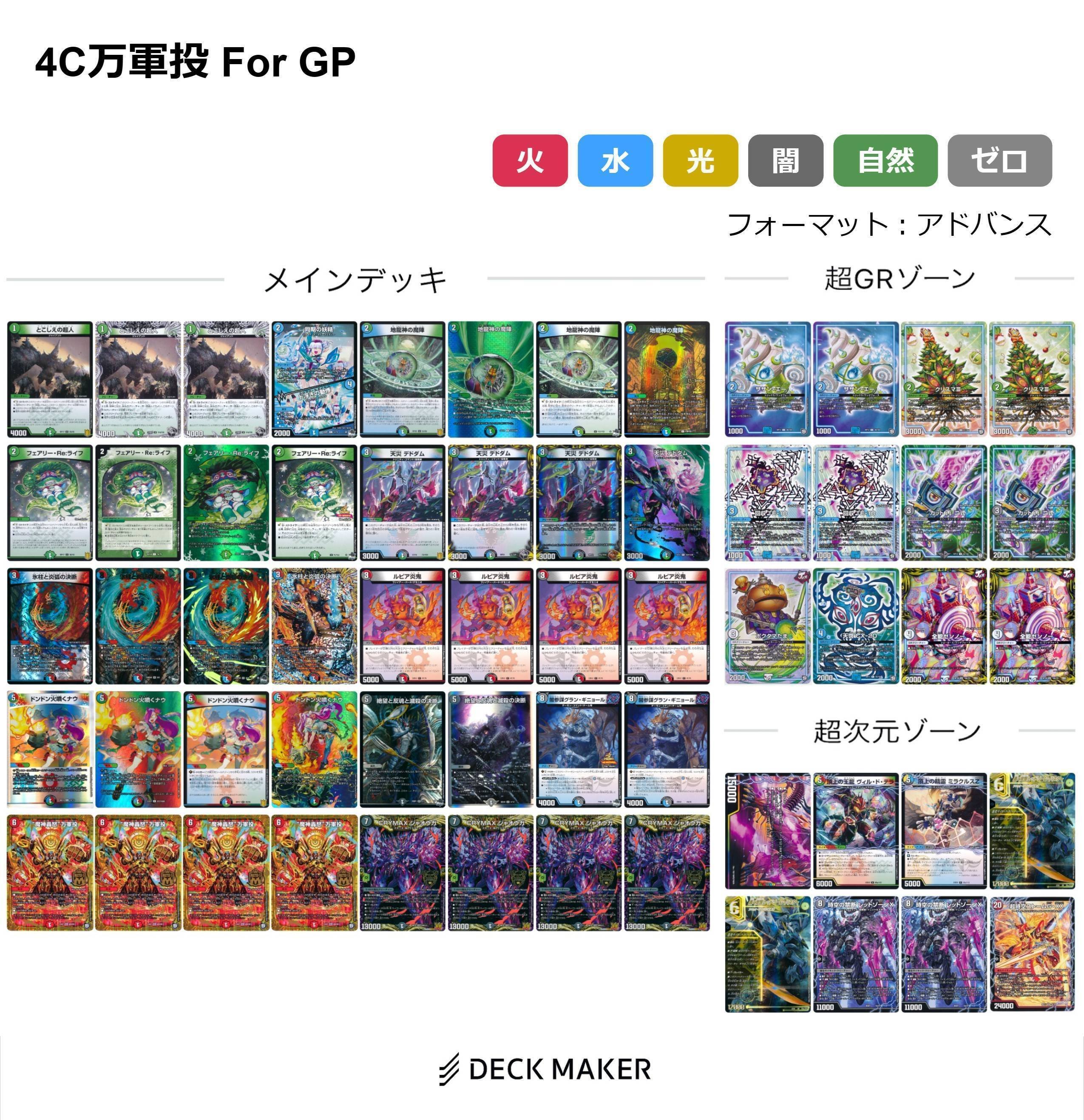 mtg 4cエネルギー メインサイド75枚 デッキ GP 2024 1st使用デッキ紹介