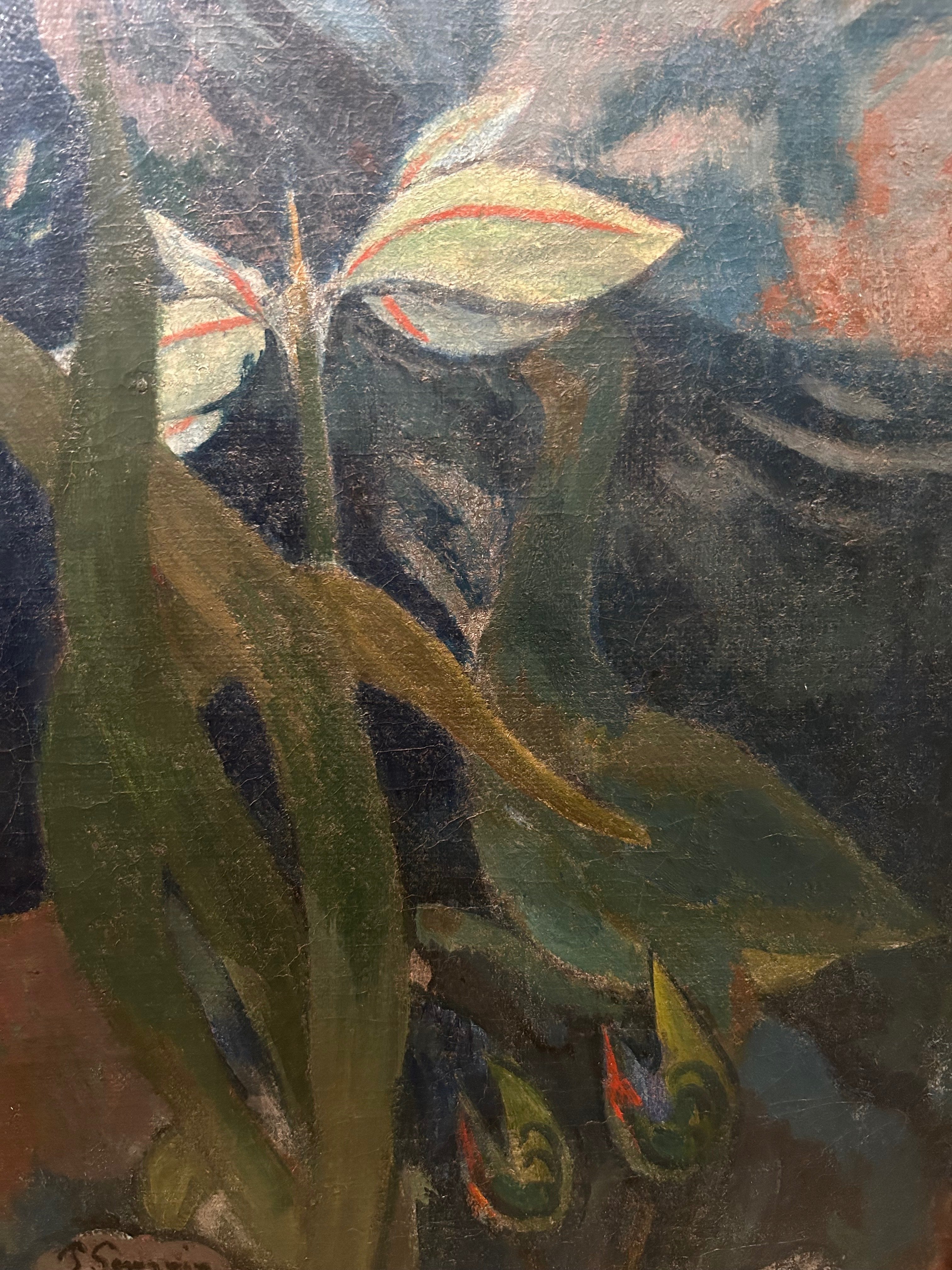 ハイビスカス。画家の作品、古典画水彩、最終値下げ。 ハイビスカス