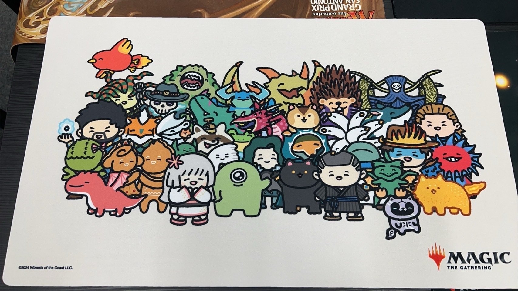 MTG FF 瞬唱の魔道士 プレイマット+ちびキャラシール5枚セット MTG FF