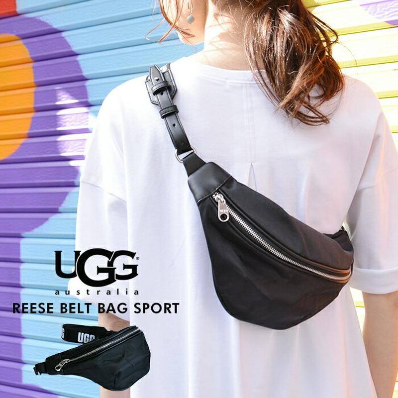 UGG ブラック ボディバッグ・ウエストポーチ｜UGG ウエストバッグ 保存