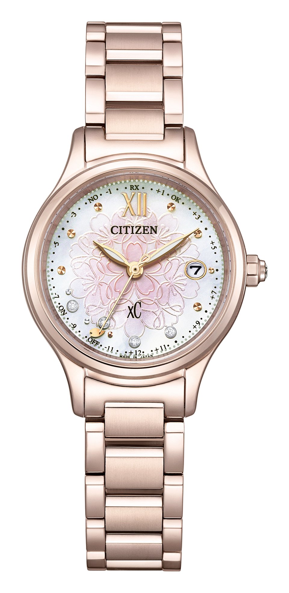 シチズン クロスシー」⼈気のhikari コレクションから、桜の花の繊細な
