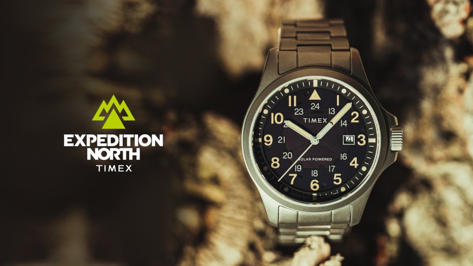 タイメックス」からソーラー充電で4か月駆動する「EXPEDITION NORTH