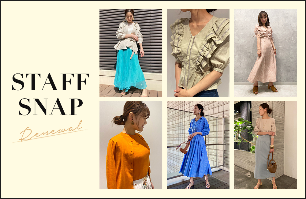 スタッフコーディネート】タフタドッキングワンピース ｜shiori