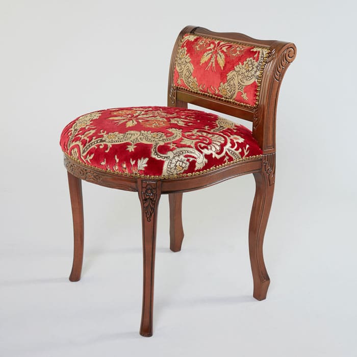 背付き猫脚スツール 金華山 | 輸入家具・イタリア家具専門店