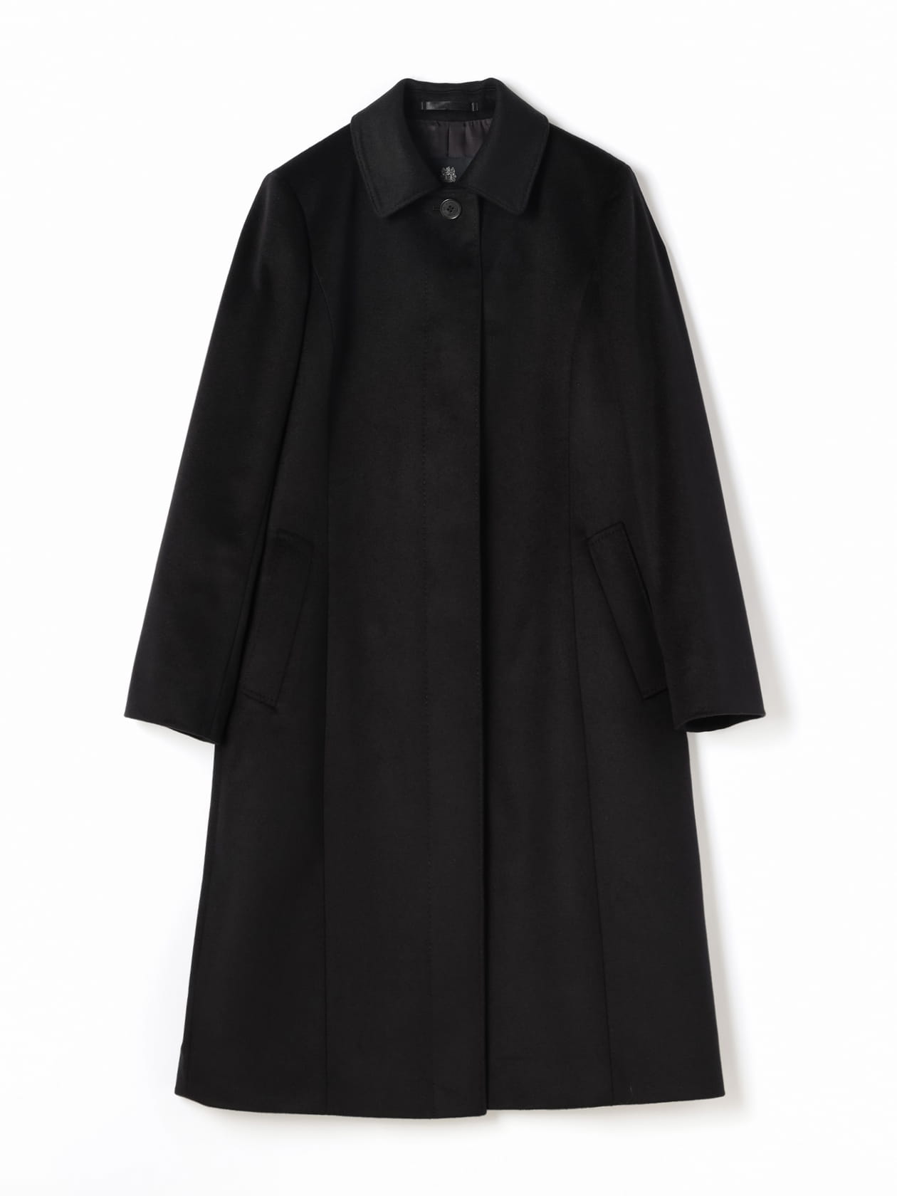 高級✨カシミヤ100% Lanificio生地 比翼 ステンカラーコート XL 楽天