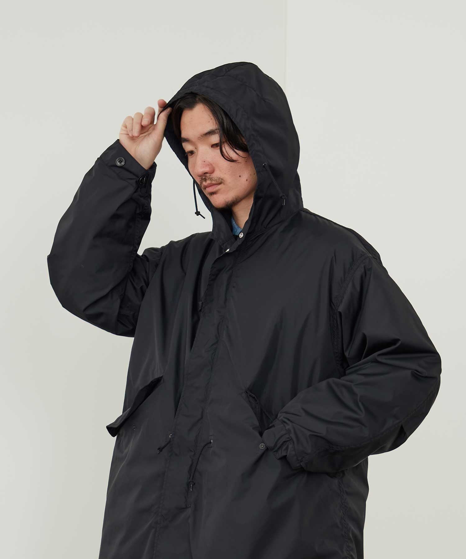 RMFC M51 FISHTAIL TAFFETA with LINER / BLACK – A'r11551 FUKUOKA