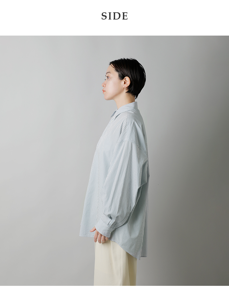 graphpaper グラフペーパー コットンブロード ストライプ ロング