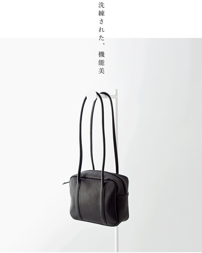 Aeta アエタ ディアレザー スクエア ボストン ロング ハンドル バッグ