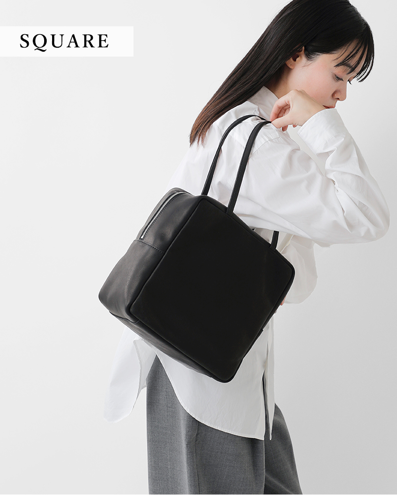 クーポン対象】mormyrus モルミルス レザー スクエア トートバッグ m