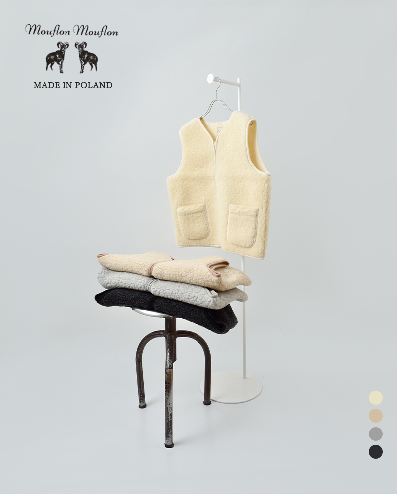 40%OFF】Mouflon Mouflon ムフロン ムフロン ウール パイル ジップ