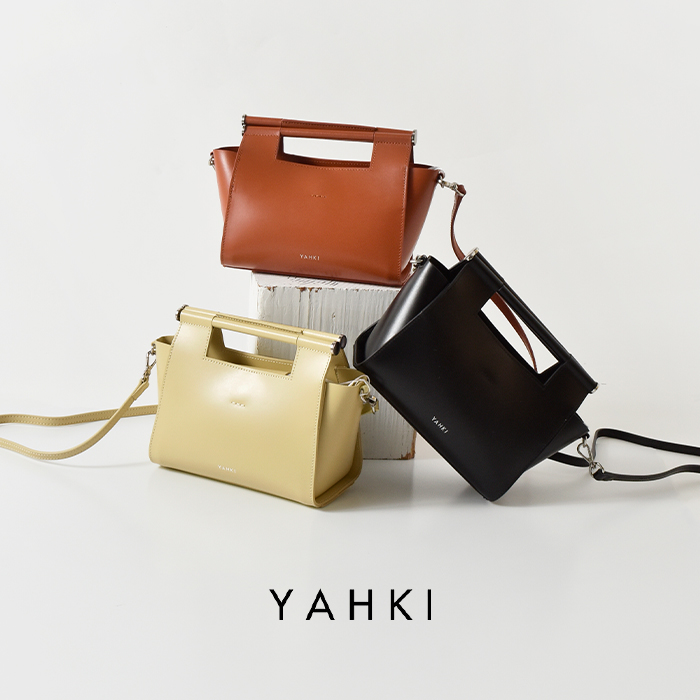 YAHKI ヤーキ ダブルフェイスレザー 2way クロスボディバッグ yh-767