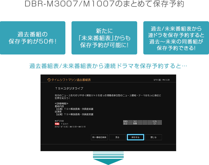 DBR-M3007/M1007/タイムシフトマシン/タイムシフトマシン｜レグザ